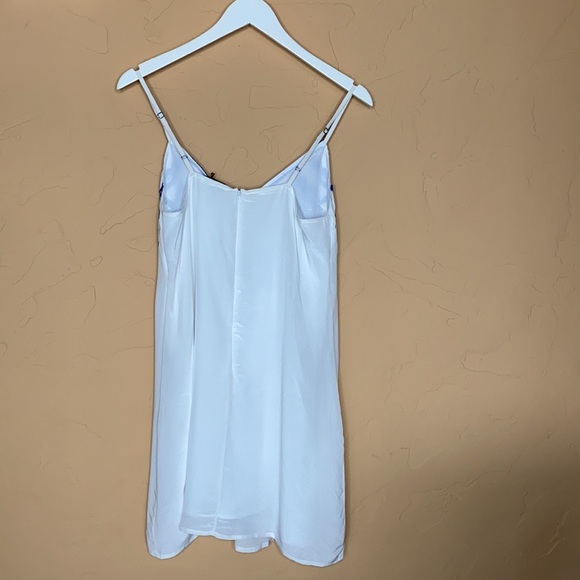 As by DF White Silk Mini Embroidered Dress - Picture 8 of 12